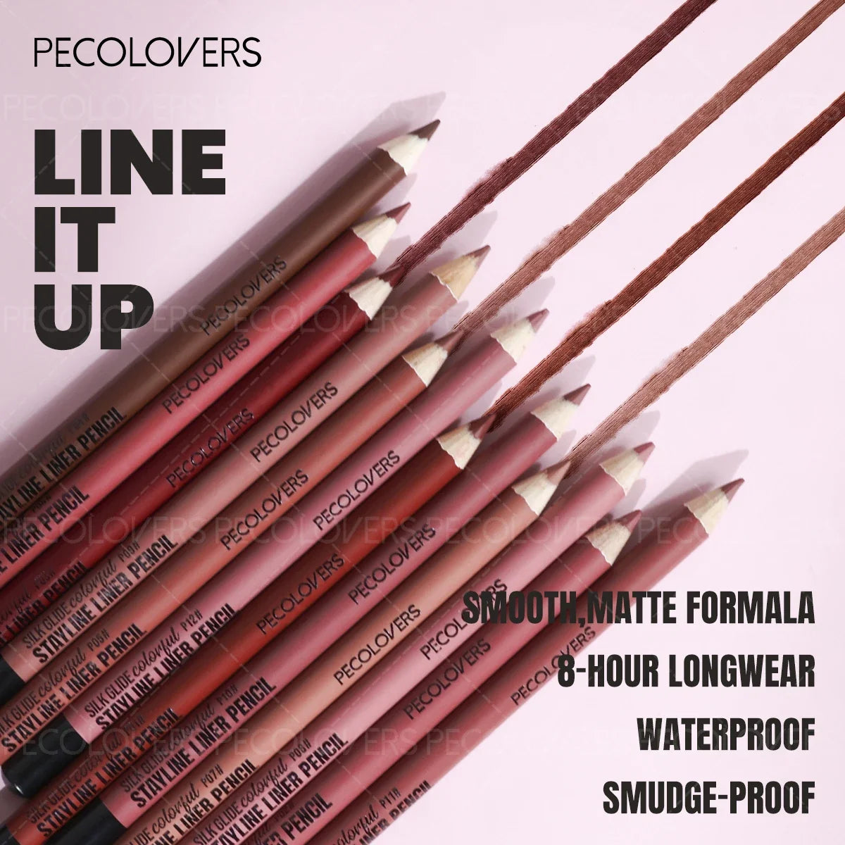 Matte Waterproof Lip Liner – Contour & Define, 11 Shades Matte Lip Liner Qme