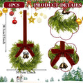 Rustic Farmhouse Christmas Wreaths Set of 4 | 15x12 Inch Christmas Wreath Set Qme A China Mainland