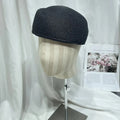 Vintage Straw Pillbox Fedora Hat – Classic Beret Style Straw Fedora Hat Qme Black One Size