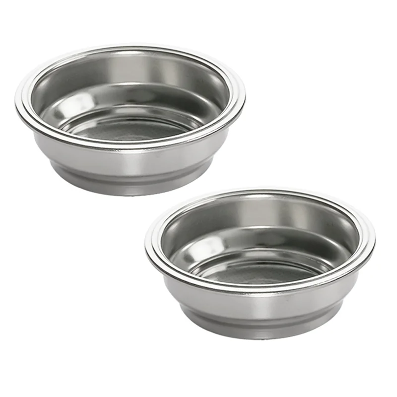 MiLESEEY 58mm Dual Wall Reusable Espresso Filter Basket (2-Pack) Espresso Filter Basket Qst NONE