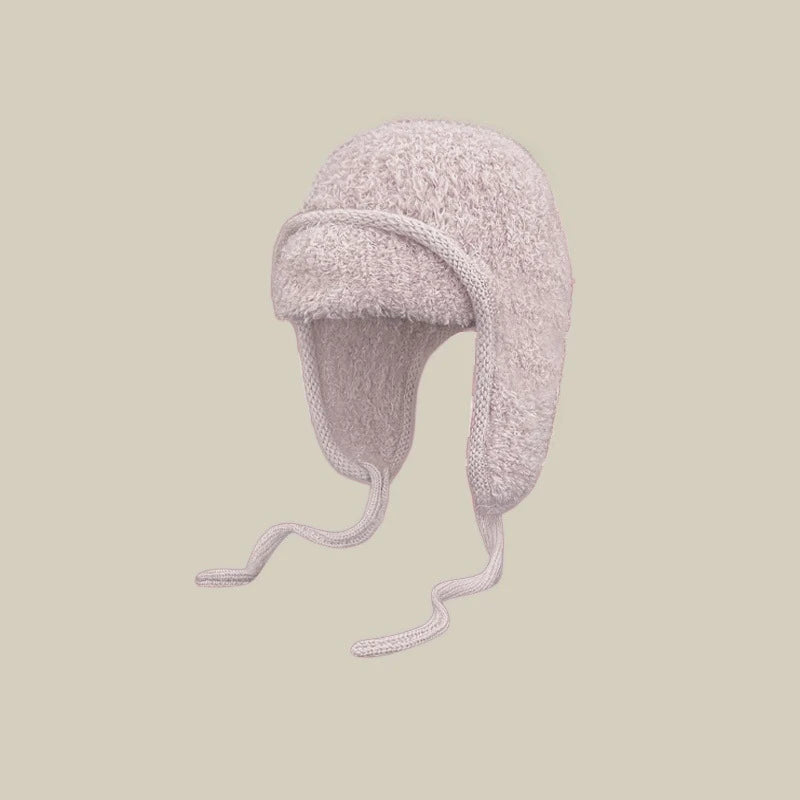 Women's Knitted Ear Flap Hat – Warm Winter Lei Feng Style Knitted Ear Flap Hat Qst one size A