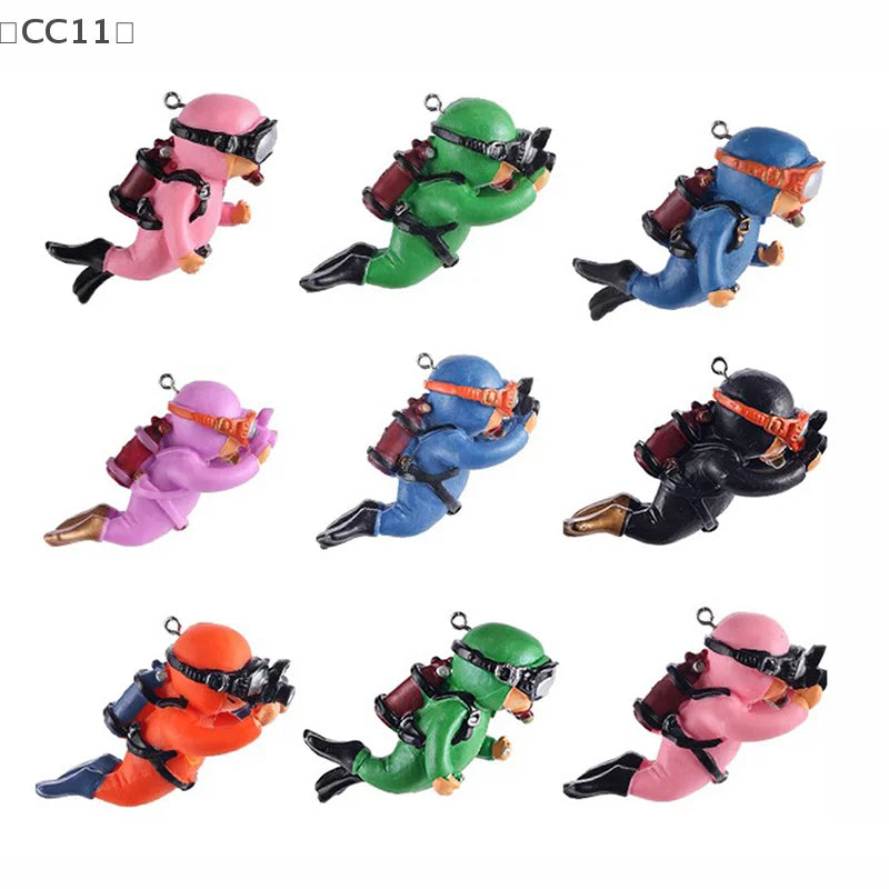 Resin Floating Diver Aquarium Ornament – Fish Tank Decor Aquarium Ornament Qme