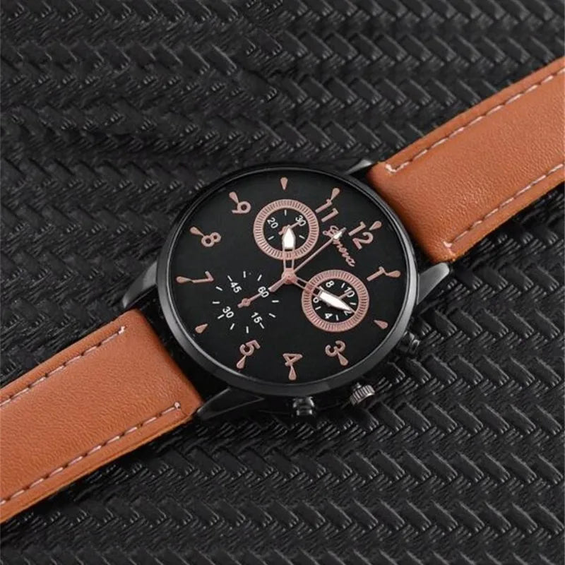 Geneva 3-Piece Gift Set – Watch, Wallet & Sunglasses Gift Box Set Qme