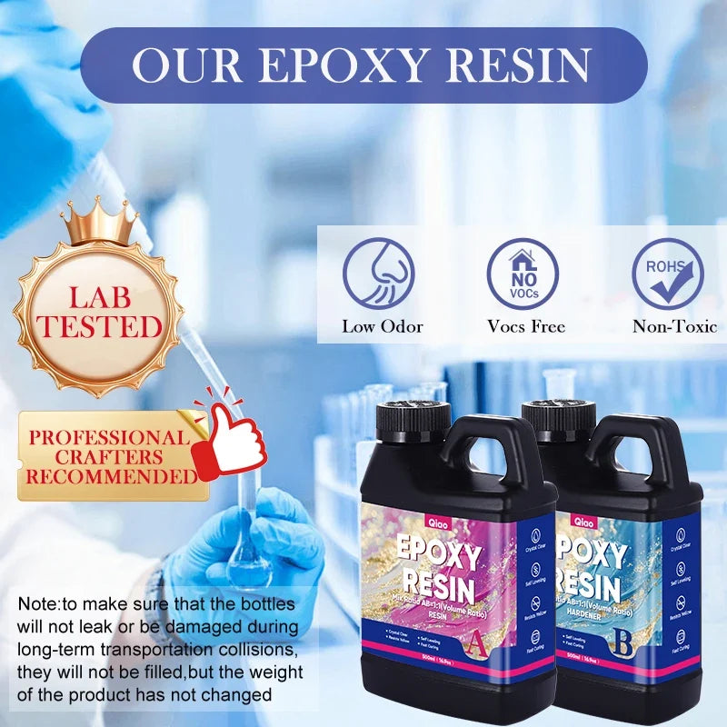 High Gloss 1:1 Epoxy Resin Kit – Fast Curing & Heat Resistant Epoxy Resin Kit Qme