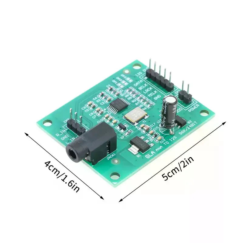 Stereo Analog Audio ADC I2S DSP Recording Decoder Module Audio Decoder Module Qme