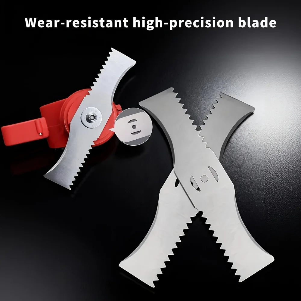 3-Pack Arc Toothed Blades for Lithium Battery Lawn Trimmers Lawn Trimmer Blades Qme