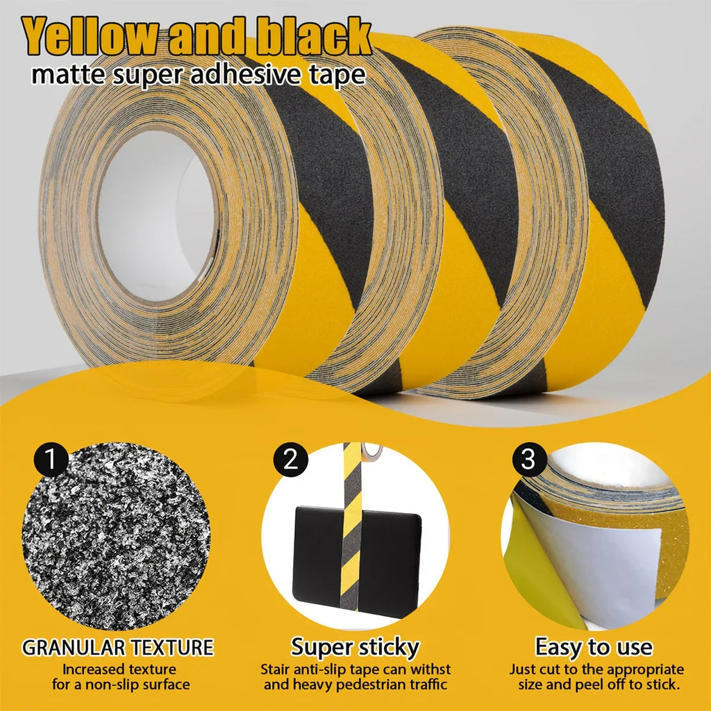 Anti-Slip Safety Grip Tape | Non-Skid Tread for Stairs & Floors Non-Skid Safety Tape Qme