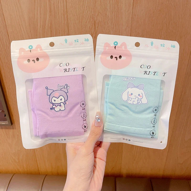 Hello Kitty Kuromi UV Sun Protection Arm Sleeves – Cooling UV Arm Sleeves Qme