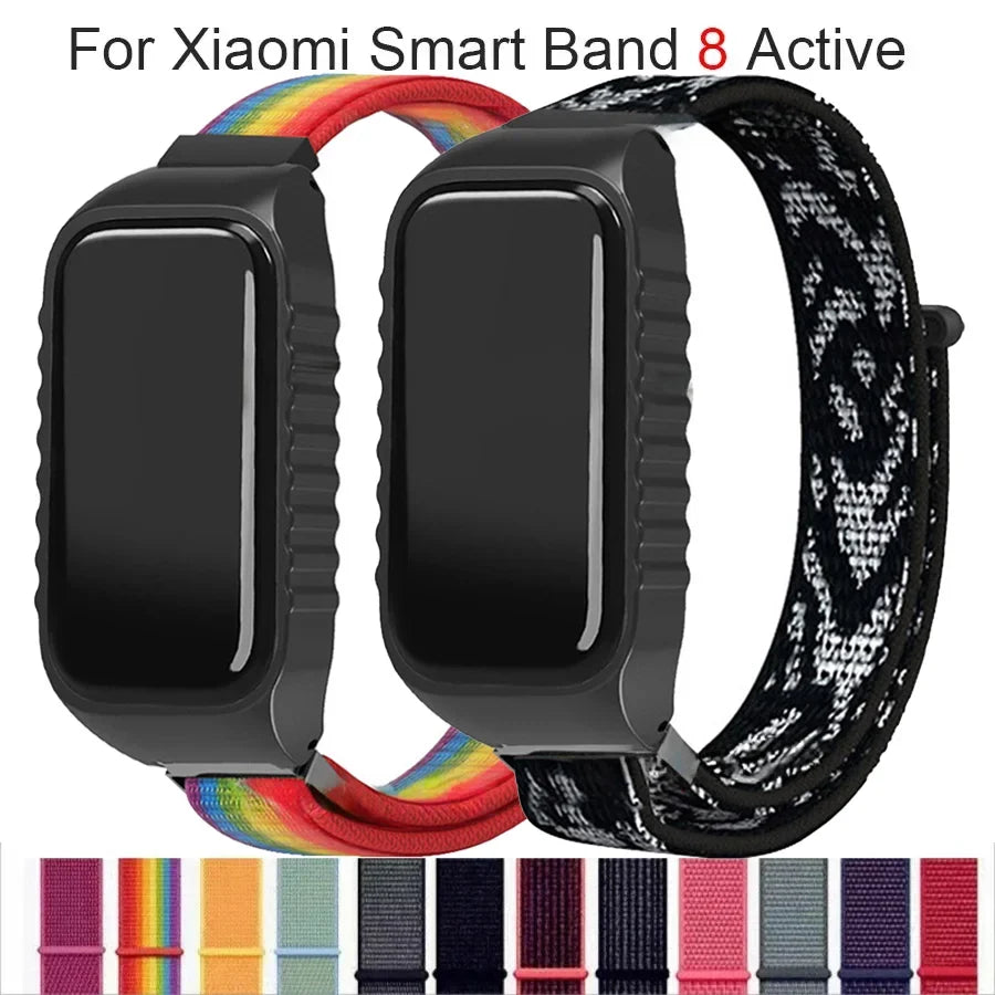 Xiaomi Smart Band 8 Active Nylon Loop Strap | 8 Colors Smart Band Strap Qme