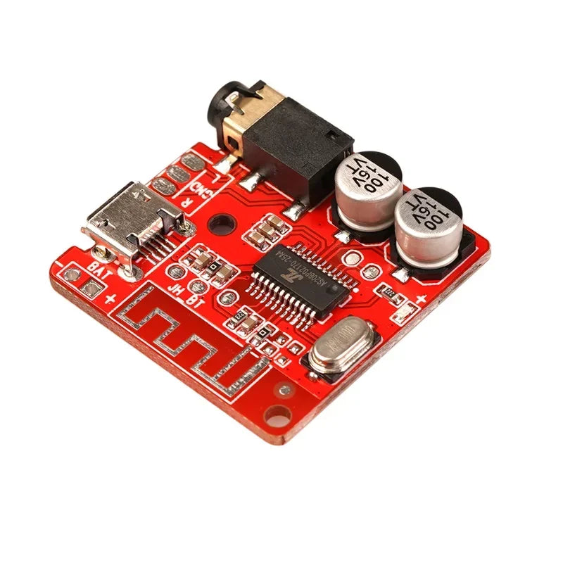 VHM-314 Bluetooth 5.0 Audio Receiver Board MP3 Lossless Decoder Bluetooth Receiver Board Qme Red