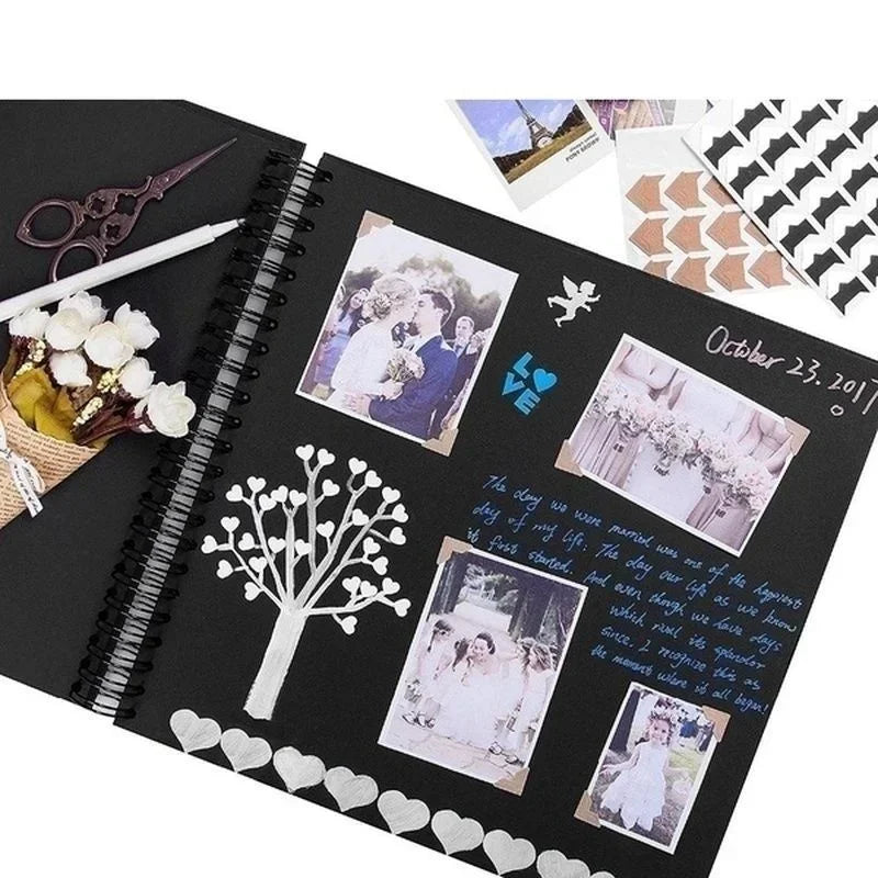 DIY Kraft Paper Scrapbook Photo Album – Wedding & Gift Idea Scrapbook Photo Album Qme