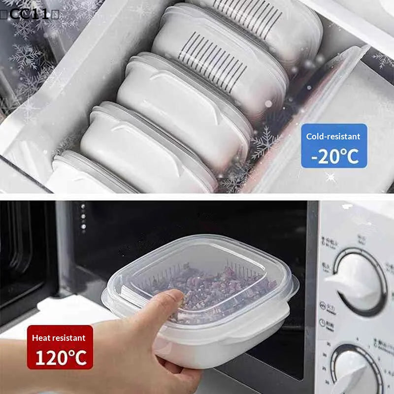 Rice Portion Fresh-Keep Box – Freezer & Microwave Safe Container Food Storage Container Qme