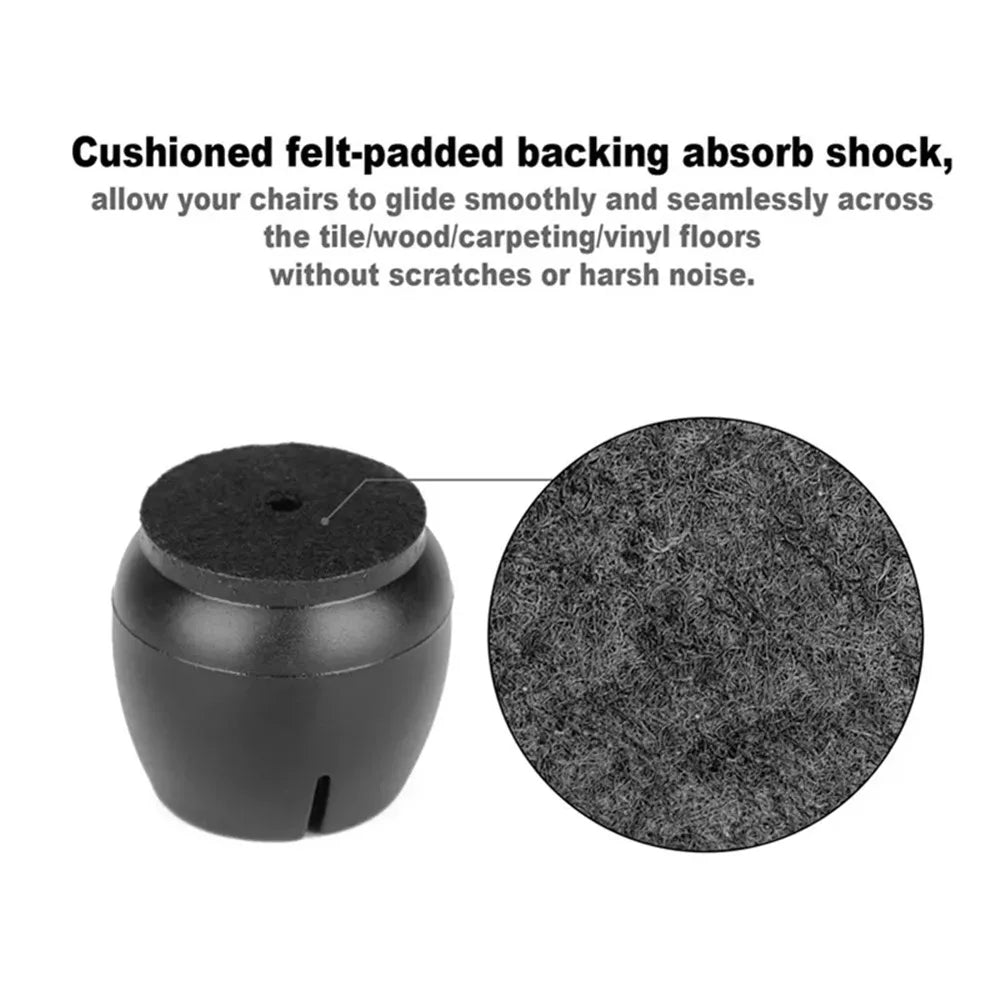Silicone Chair Leg Floor Protector Pads – Non-Slip Felt Caps Floor Protector Pads Qme