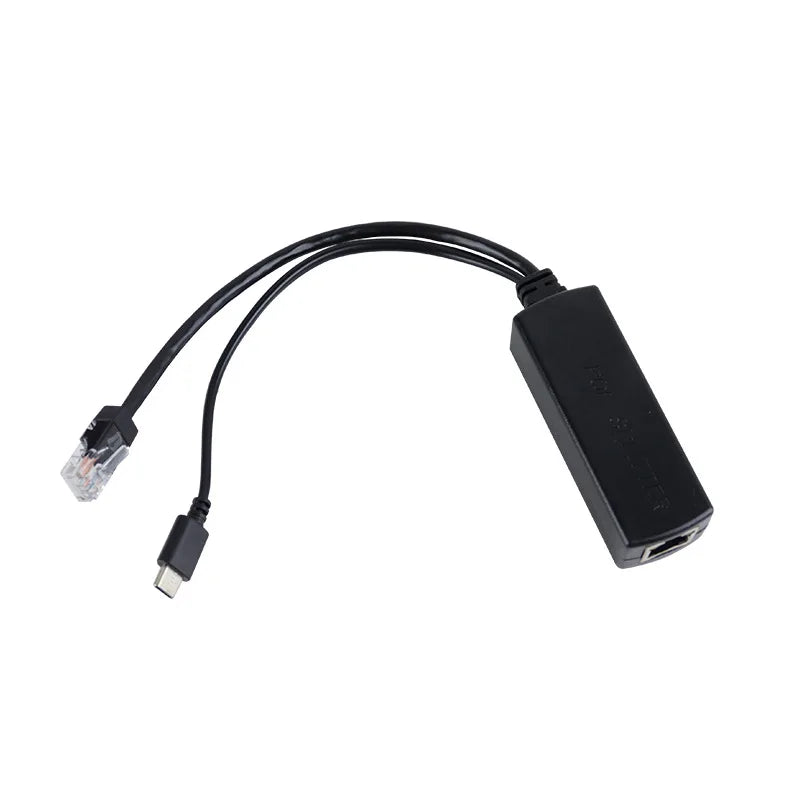 PoE Splitter 48V to 5V 2.4A Gigabit Power Supply Module PoE Splitter Module Qme