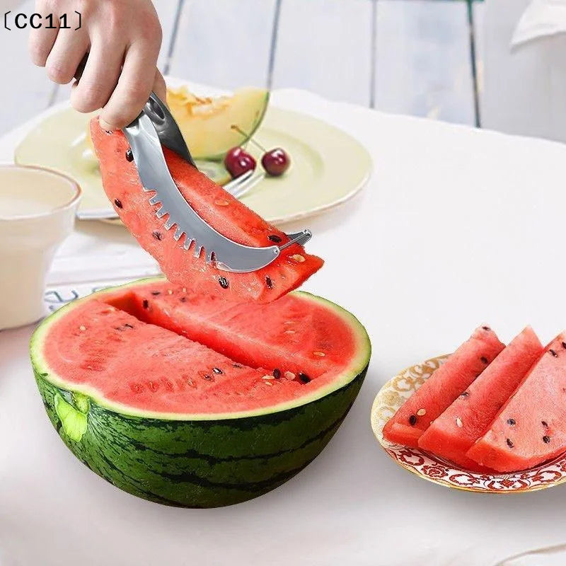 Stainless Steel Windmill Watermelon Cutter & Fruit Slicer Fruit Cutter Tool Qme