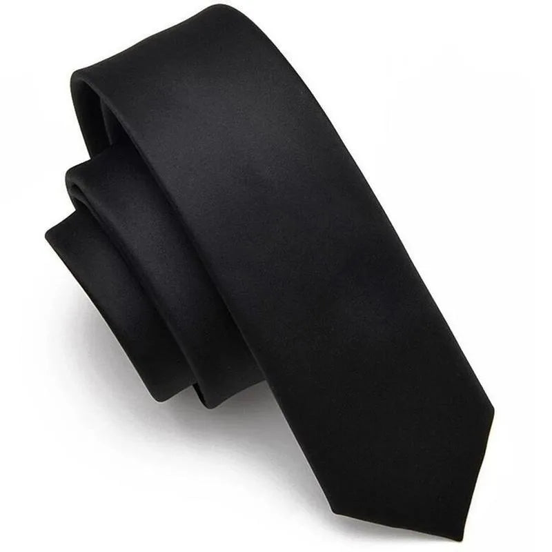 Black Matte Clip-On Tie – Security, Doorman & Formal Wear Clip-On Necktie Qme