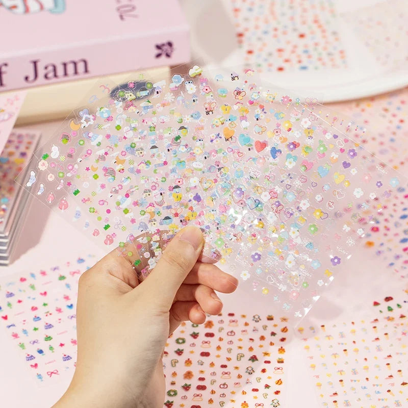 32-Sheet Cute Cartoon Sticker Book – DIY Diary & Scrapbook Sticker Book Qme