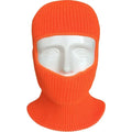 Knitted Full Face Balaclava – Warm Thermal Winter Ski Mask Winter Ski Balaclava Qme fluorescent orange 2pcs