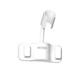 Adjustable No-Drill Shower Head Holder Bracket Wall Mount Shower Head Bracket Qme WHITE