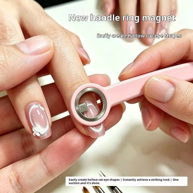 Ring Cat Eye Magnet Nail Tool – Hollow Nail Art Effects | Qme Nail Art Magnet Tool Qme