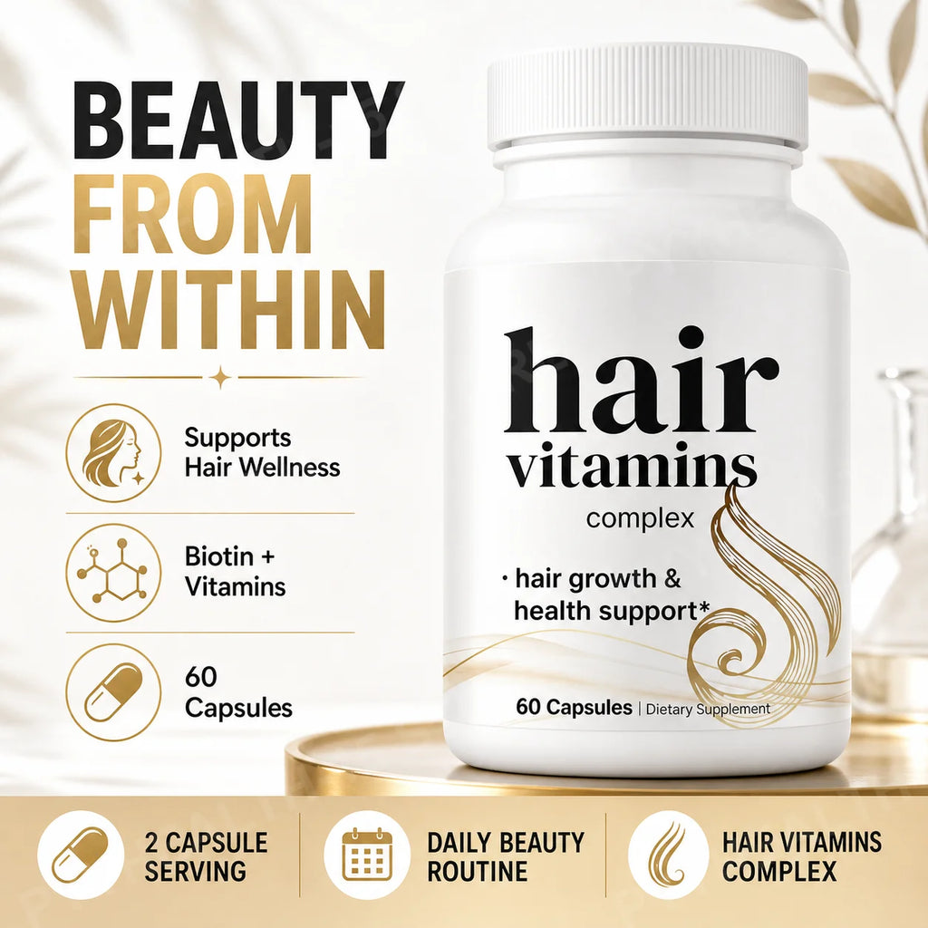 14-in-1 Biotin Collagen Keratin Hair Growth Vitamins 60 Caps Hair Growth Supplement Qst