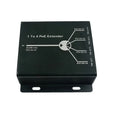 4-Port PoE Extender Repeater IEEE802.3at 25.5W – 120m Range PoE Network Extender Qme black