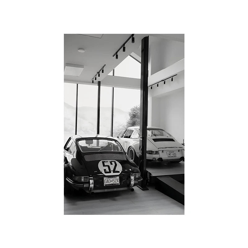 Vintage 911 Sports Car Canvas Print – Black & White Wall Art Canvas Wall Art Qst Z2158 20x30cm Unframed