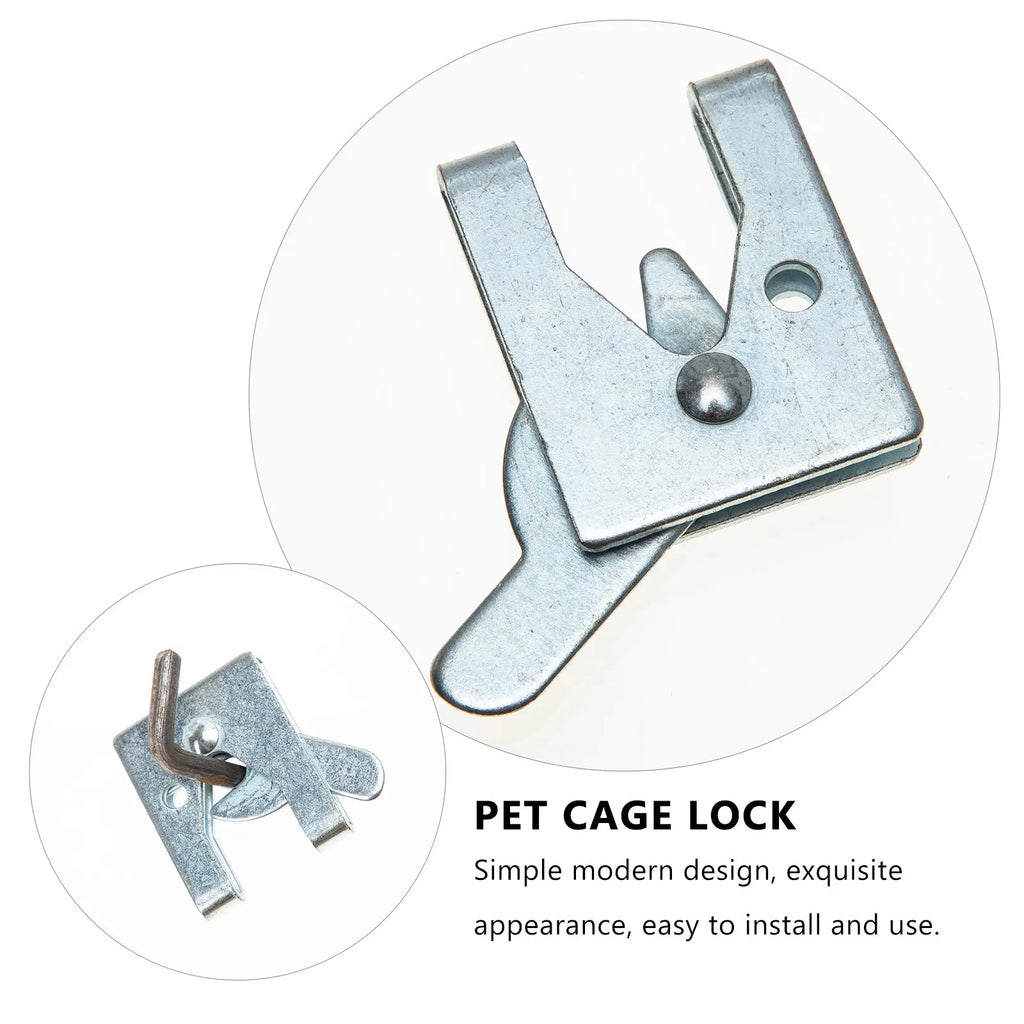 4-Pack Cage Door Lock Latch for Birds, Rabbits & Small Pets Cage Door Latch Qme