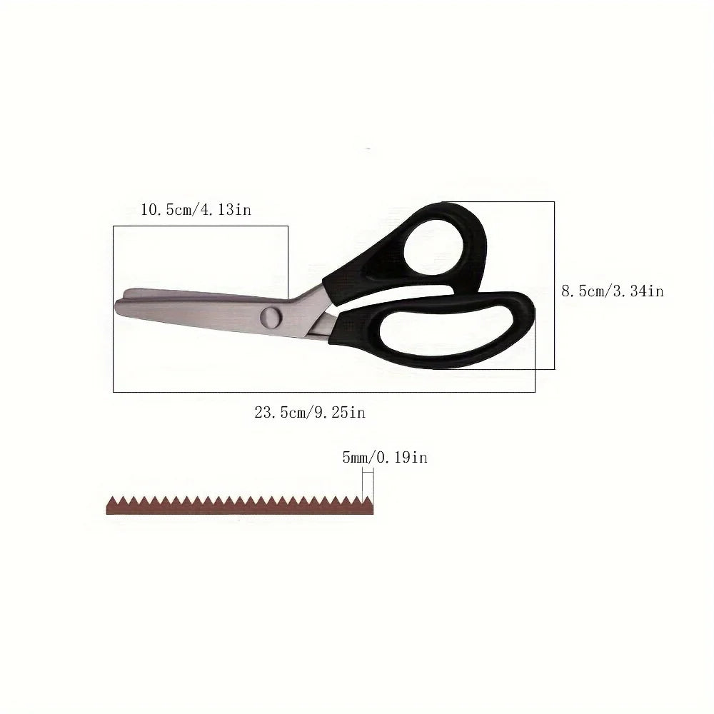 Zigzag Pinking Scissors – High-Carbon Stainless Steel Blades Pinking Scissors Qme