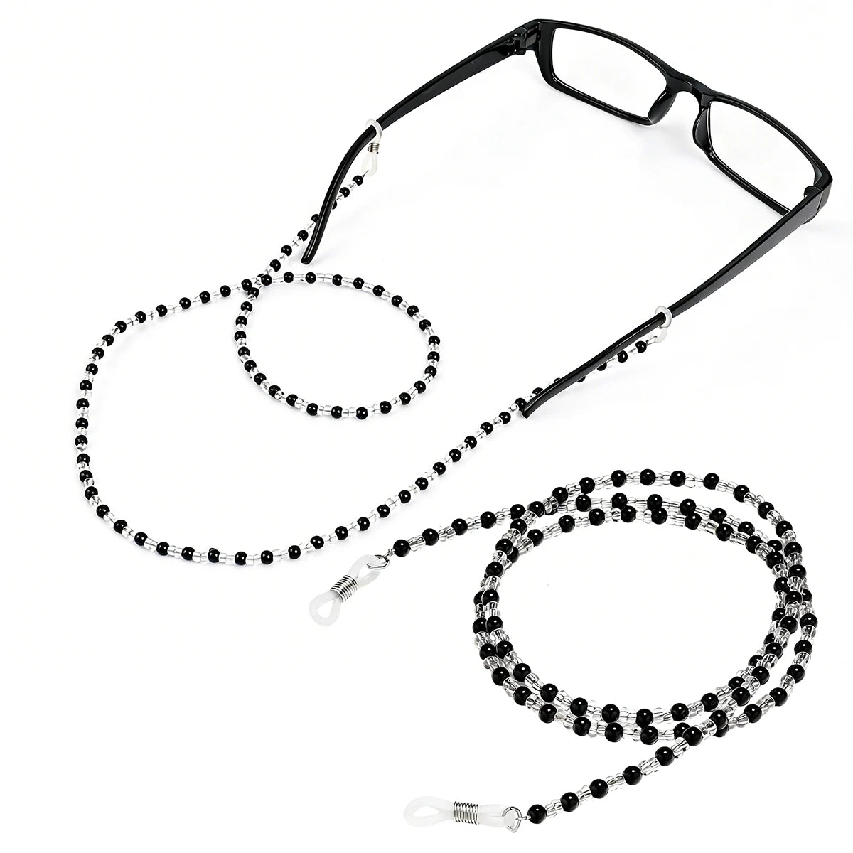 Pearl Beaded Eyeglass Chain Sunglass Holder Strap Lanyard Eyeglass Chain Lanyard Qst