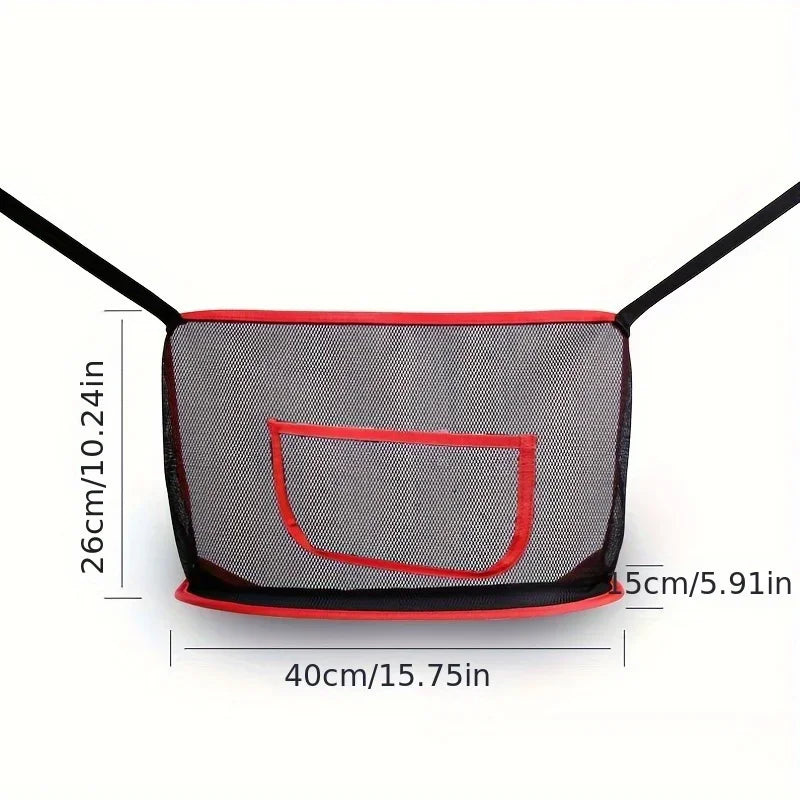 Large Capacity Car Seat Net Pocket Organizer | Qme Car Seat Organizer Qme