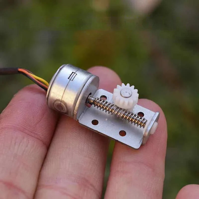 Stepper Motor Linear Screw Shaft 13-Tooth Plastic Gear DIY Kit Stepper Motor Kit Qme