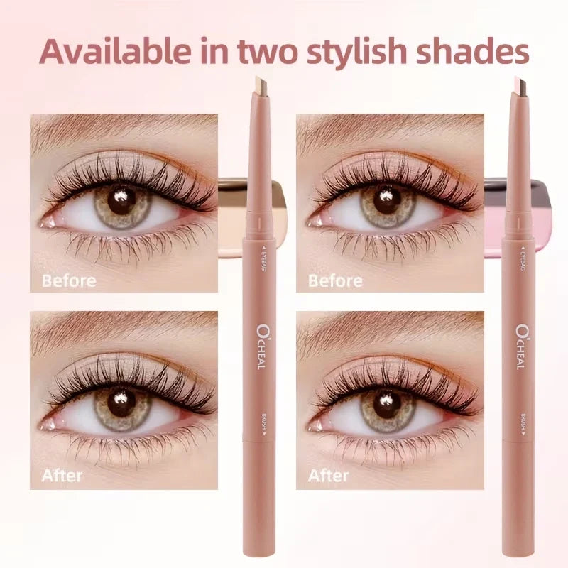 Double-Ended Lying Silkworm Pen – Matte & Shimmer Highlighter Eye Highlighter Pen Qme
