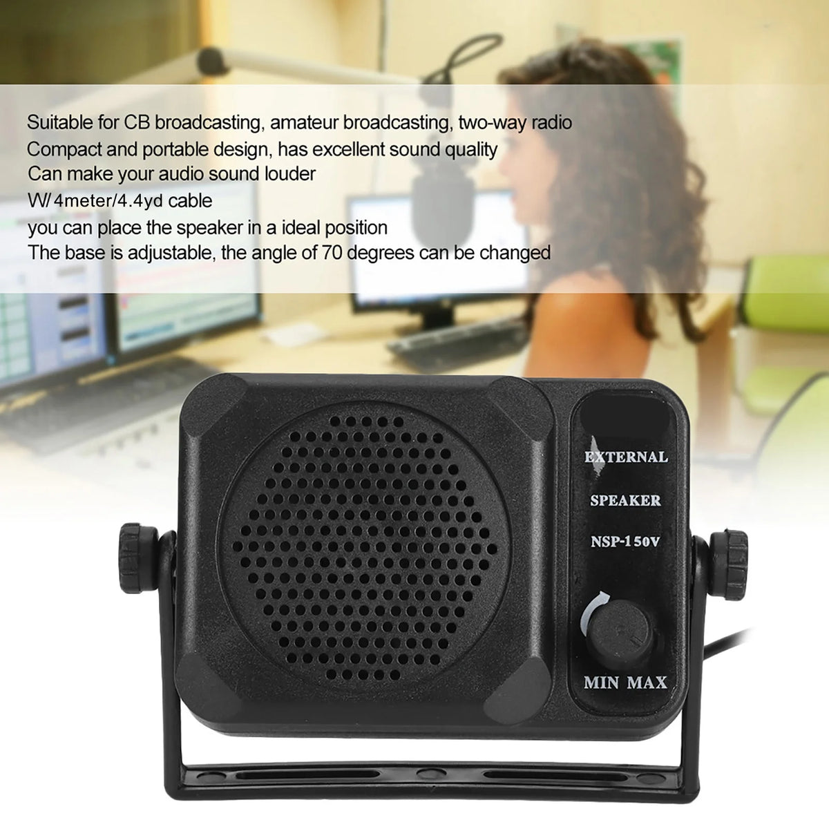 NAGOYA NSP-150V Mini External Speaker for CB VHF UHF Radio Radio External Speaker Qst Default Title