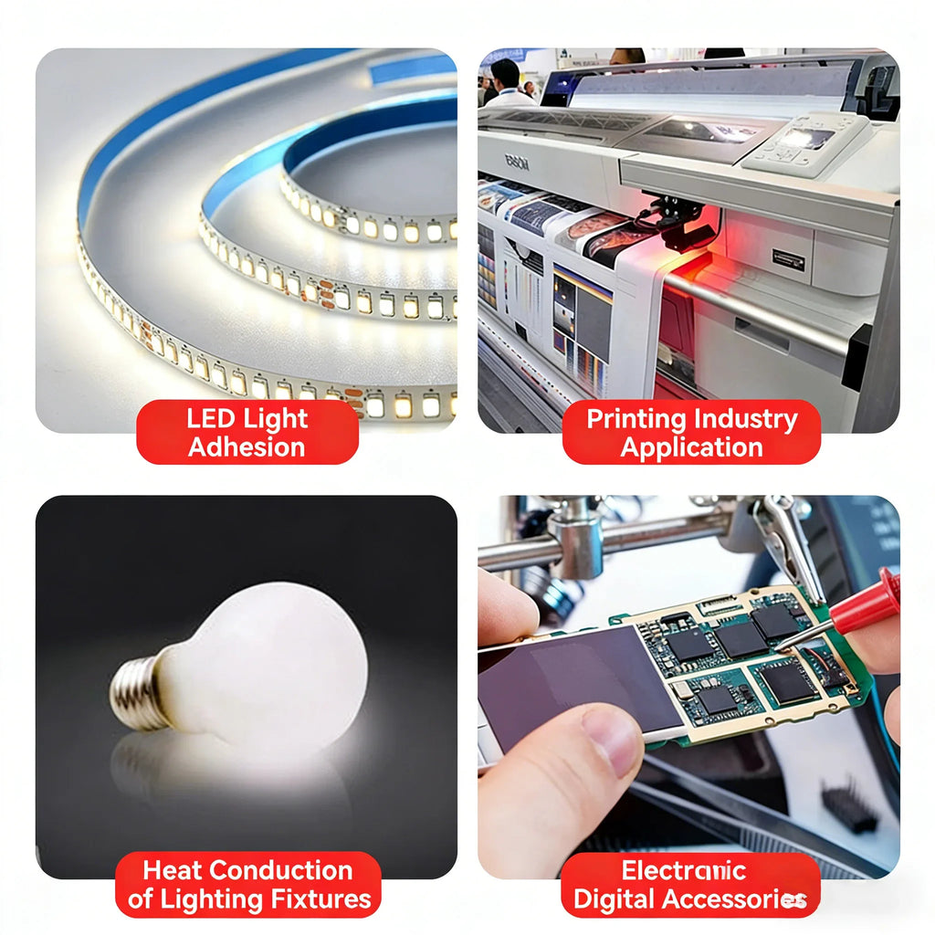 10M Double-Sided Thermal Conductive Tape | LED PCB Heatsink Thermal Conductive Tape Qme