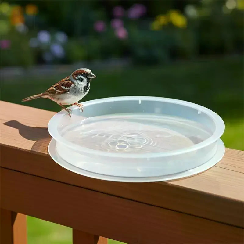 Outdoor Hanging Bird Platform Feeder & Bath Tray | Wild Birds Hanging Bird Feeder Qme