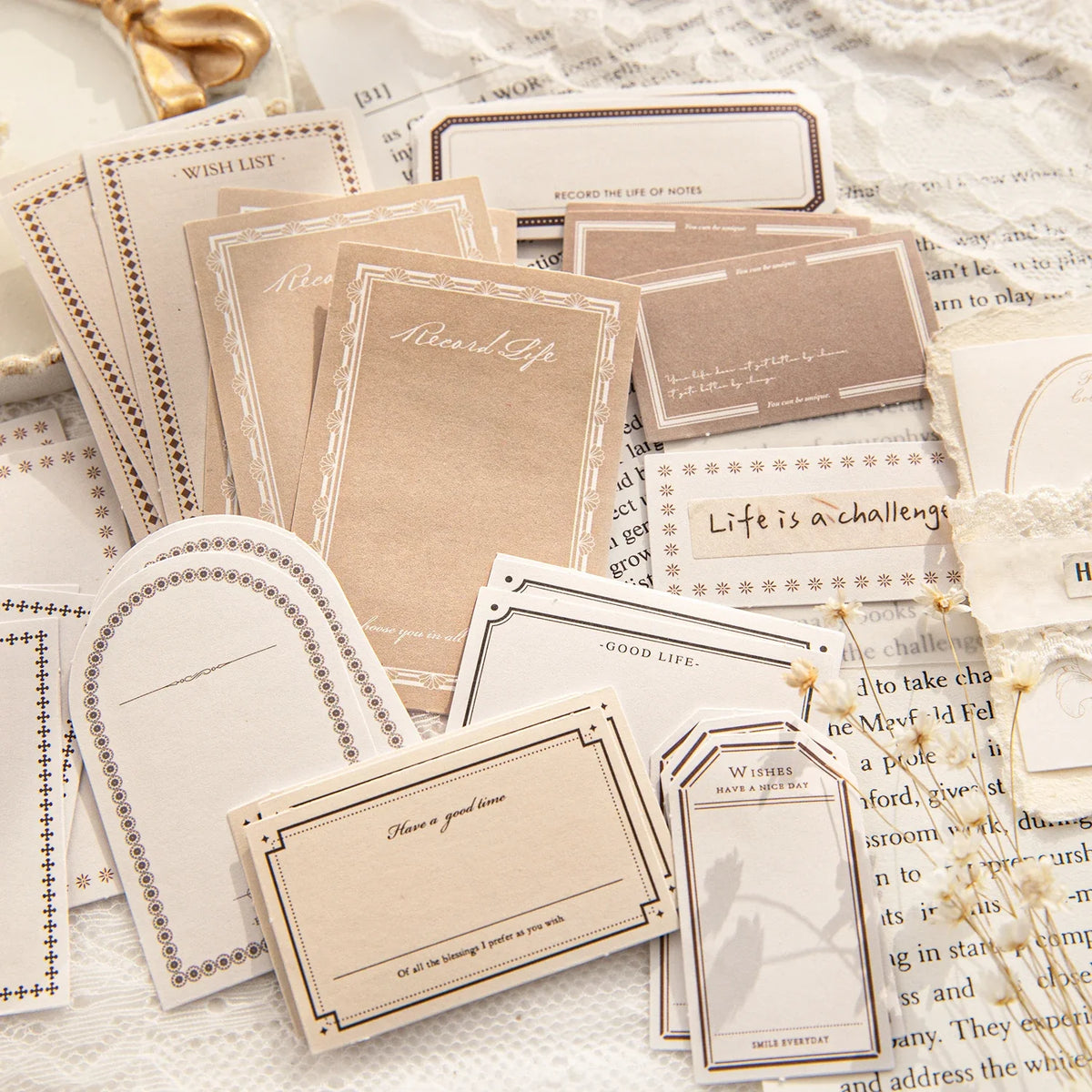 Vintage Loose Leaf Memo Pad – DIY Scrapbooking Diary Album Scrapbooking Memo Pad Qme