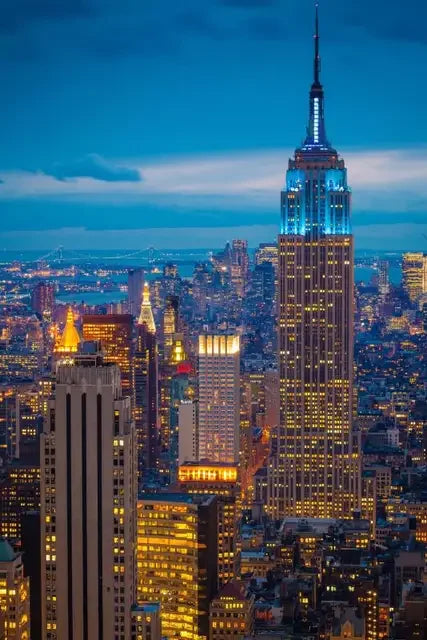 Empire State Building NYC Canvas Wall Art Print | Home Decor Canvas Wall Art Qst P10 30x40cm Unframed