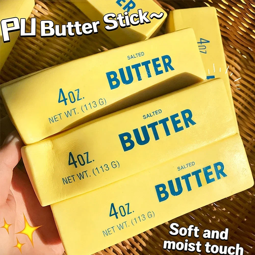Butter Stick Squishy Slow Rising Squeeze Fidget Toy | Fun Gift Squishy Fidget Toy Qst