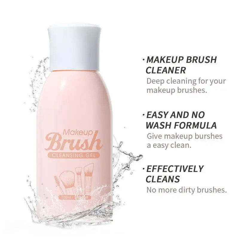 Makeup Brush Cleaner Shampoo Solution – Puff & Brush Remover Brush Cleaning Solution Qme