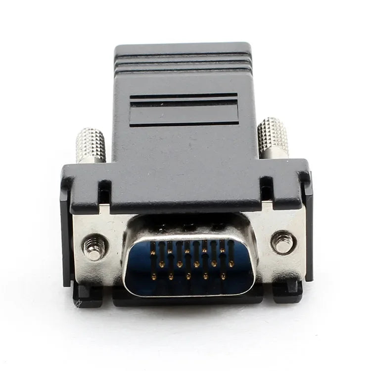 VGA to RJ45 Extender Adapter – CAT5 CAT6 LAN Network Cable VGA Network Adapter Qme