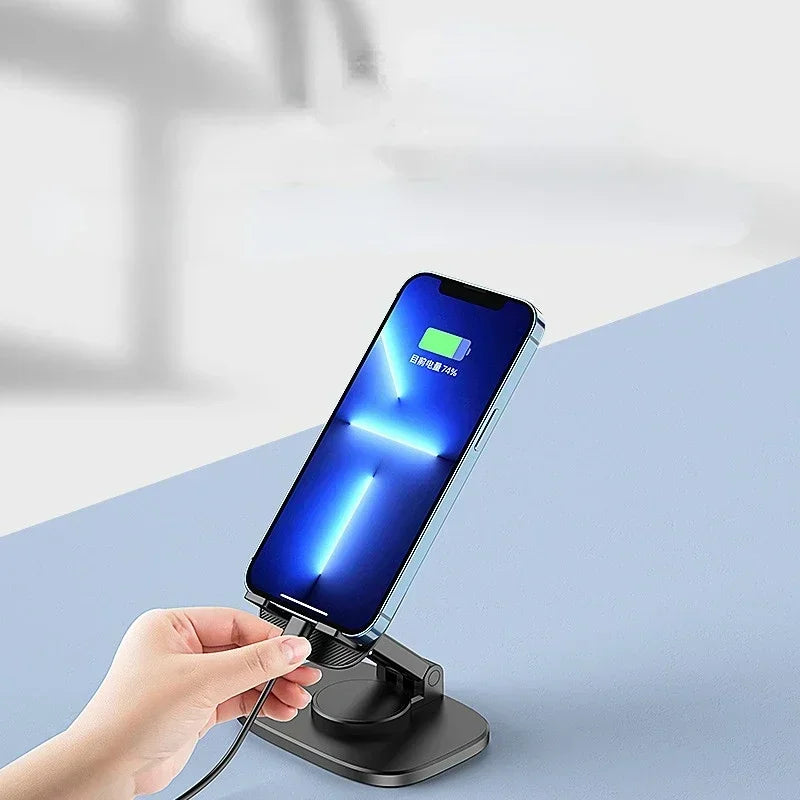 360° Rotating Folding Phone & Tablet Stand – Universal Desk Mount Phone Tablet Stand Qme
