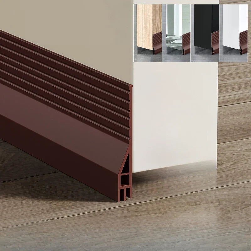 3-Layer TPE Door Bottom Seal Strip | Self-Adhesive Weather Strip Door Weather Strip Qme