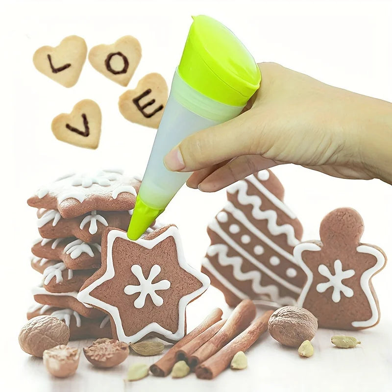 Silicone Cake Decorating Pen – DIY Sugar & Chocolate Writing Cake Decorating Pen Qme