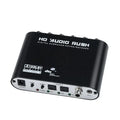 DTS AC3 Digital to Analog Audio Converter 5.1 Channel Decoder Audio Decoder Converter Qme black
