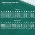 Nailpop Clear Square Dual Forms 240pcs – 15 French Nail Styles Nail Extension Forms Qme SANDWICH COFFIN