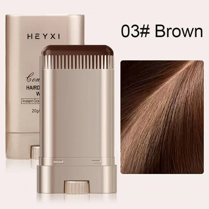 Portable Hair Color Wand Patch – Natural, Long-Lasting Touch-Up Hair Color Touch-Up Wand Qme 03 Brown