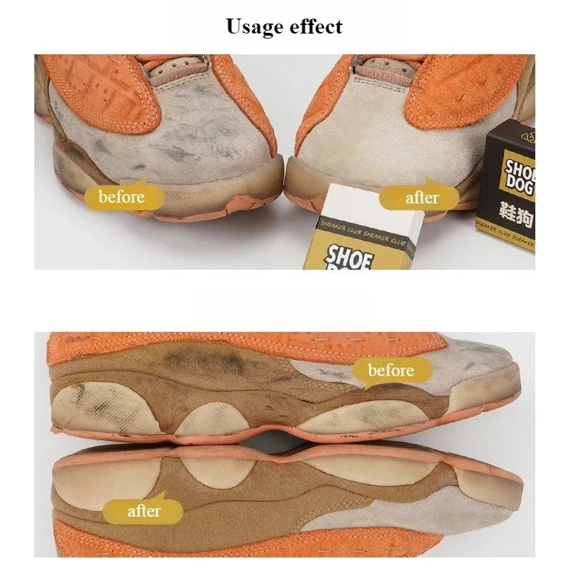 Waterless Shoe Cleaning Eraser & Brush – Sneaker Revitalizer Shoe Cleaning Eraser Qme