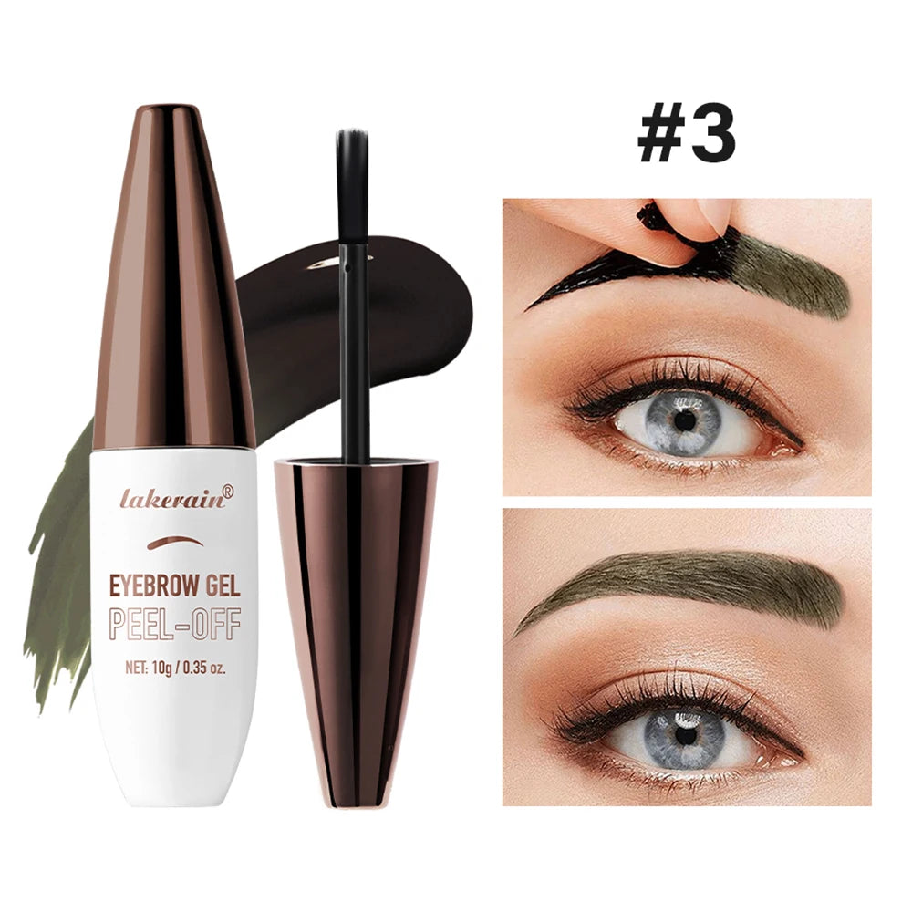 Lakerain Tear-Off Eyebrow Gel – Waterproof Long-Lasting Tint Eyebrow Gel Qst 03