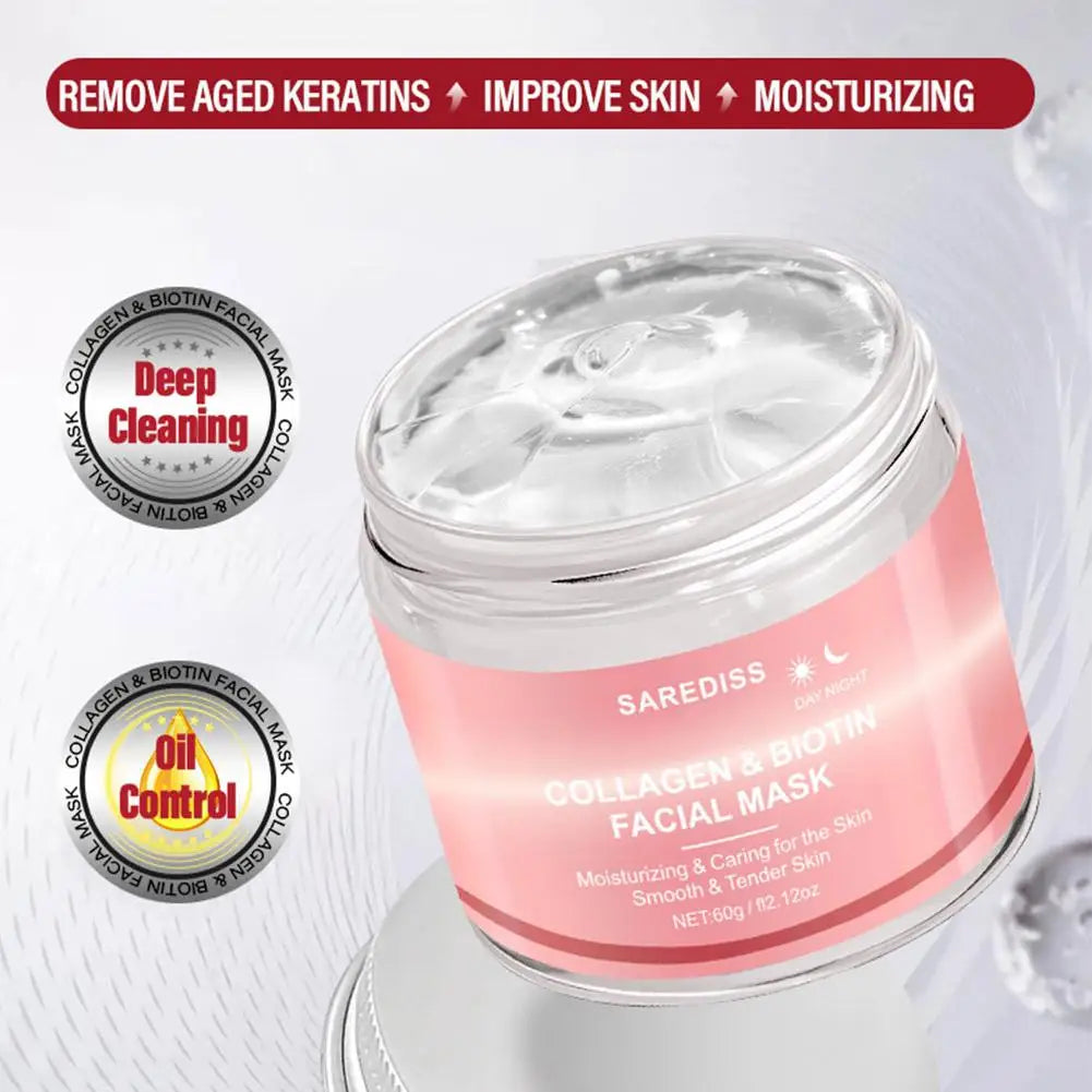 Collagen Night Wrapping Peel-Off Face Mask – Deep Hydration Overnight Face Mask Qme